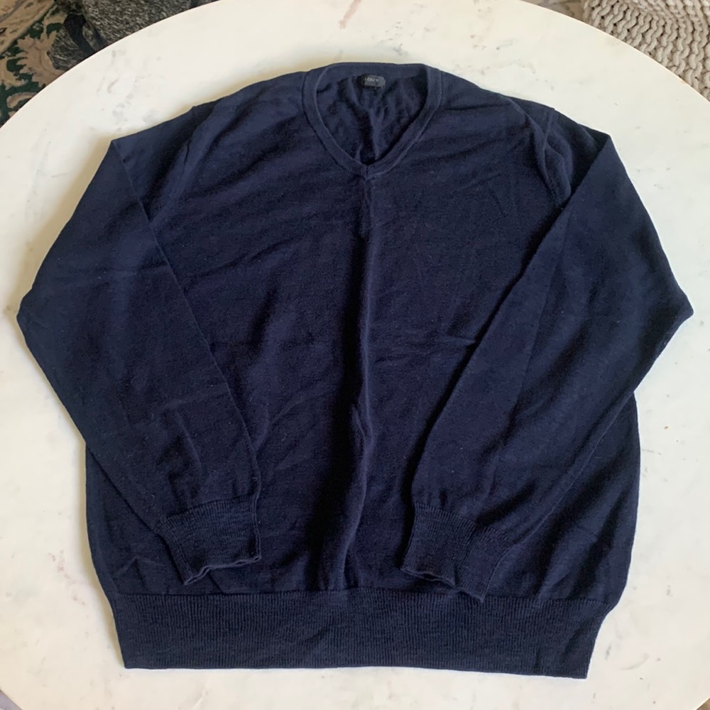J Crew Navy Blue Sweater